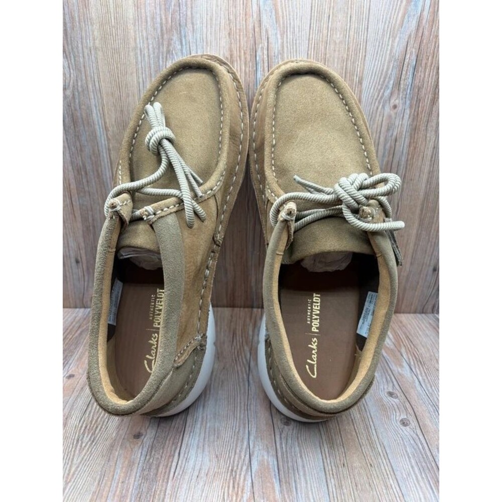 Clarks Mens Colehill Easy Nubuck Dark Sand Size 10.5 - Picture 5 of 8